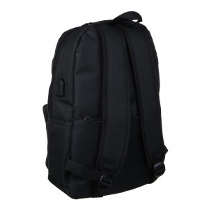 Рюкзак универсальный 43х29х15см, 1отд., 6карм.(1 на спинке), USB-выход, нашивка, фактурный ПЭ, 2 цв.