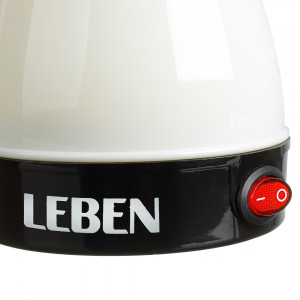 LEBEN Турка электрическая с выключателем 0,4л, 700Вт, молочный цвет, пластик