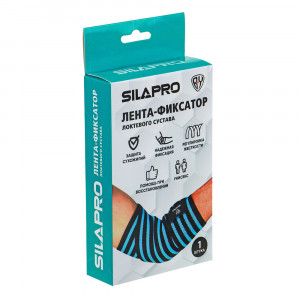 SILAPRO BY Бандаж-лента фиксирующий локтевой сустав, 105x8см, 68% нейлон, 25% латекс, 7% полиэстер