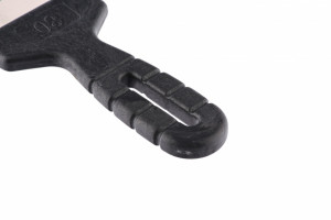 Шпательная лопатка из нержавеющей стали, 80 мм, пластмассовая ручка Сибртех