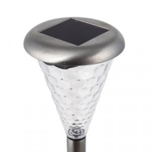 INBLOOM Фонарь на солнечной батарее 8х37 см, 1 LED лампа, свечение белым, 1*1,2v Ni-MH AAA 600mAH 2.1v30мА, IP44, металл, пластик