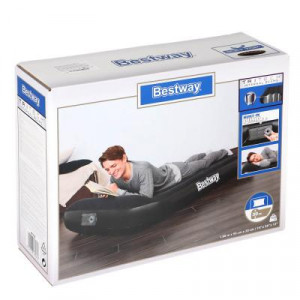 BESTWAY Кровать надувная Twin со встроенным электронасосом, PVC, 188х99х30см, 67556