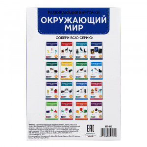 ИГРОЛЕНД Карточки развивающие &quot;Окружающий мир&quot;, картон, 15х21,5см, 16 дизайнов