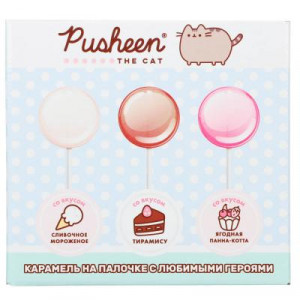 SWEET POPS PUSHEEN Карамель круглая на палочке, 10 г