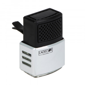 LADECОR Ароматизатор, автомобильный парфюм на дефлектор, Лайм-базилик