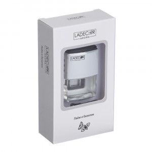 LADECОR Ароматизатор, автомобильный парфюм на дефлектор, Лайм-базилик