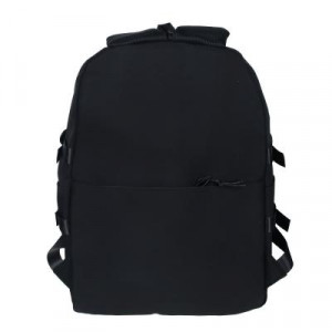 Рюкзак подростковый 44x31,5x14см, 1 отд., 5 карм., декор сеткой и тесьмой, поясная сумка, ПЭ, черный