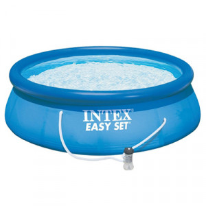 INTEX Бассейн надувной Изи Сет 305x76см, 3853л, насос с фильтром 1250л/ч, 28122NP