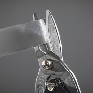 Ножницы по металлу &quot;Piranha&quot;, 250 мм, прямой рез, сталь CrMo, двухкомпонентные рукоятки Gross