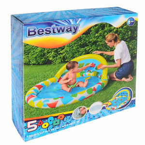 BESTWAY Бассейн детский Splash &amp; Learn, 120x117x46см, 52378