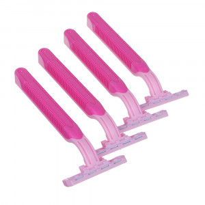 PROWAY Станки для бритья женские с тройным лезвием, силикон, пластик, 4шт