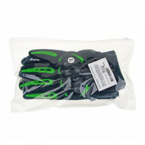 NG Перчатки мотоспорт, зеленые, с защитой, размер L:8,5-9см, полиэстер