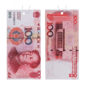 NEW GALAXY Ароматизатор бумажный Деньги 100 Юаней, цитрус