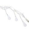 СНОУ БУМ Гирлянда эл. вьюн 5м, 250LED, белый, эффект водопада, 7 режимов, ПВХ прозрачный, 220В