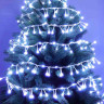 СНОУ БУМ Гирлянда эл. вьюн 5м, 250LED, белый, эффект водопада, 7 режимов, ПВХ прозрачный, 220В