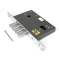 Замок врез ЗВ1 711 (под цилиндр, 4 ригеля 16мм) Меттэм  \10