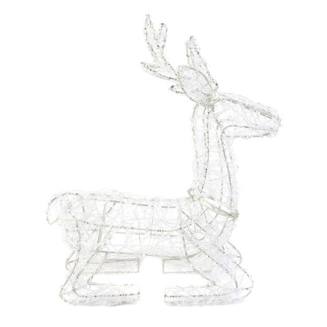 СНОУ БУМ Олень, 100 LED, 38 см, белый, постоянное свечение