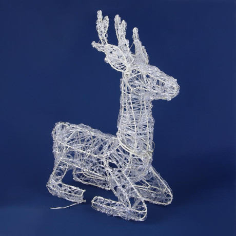 СНОУ БУМ Олень, 100 LED, 38 см, белый, постоянное свечение