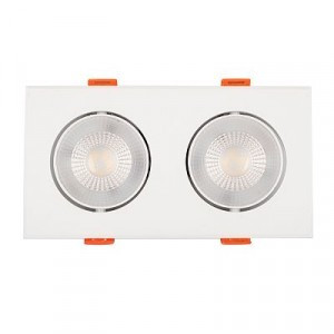 Jazzway св-к встр св/д даунлайт 2x8W (960lm) 4000K 4K бел. 166х88х21 PSP-S 412 .5048355