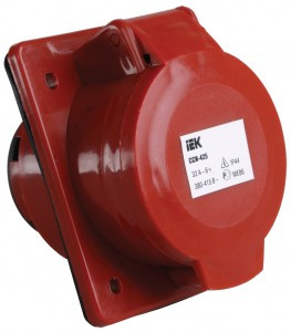 IEK силовая розетка CEE (разъем) 425 скрытая 3Р+Е+N 32А 380В IP44
