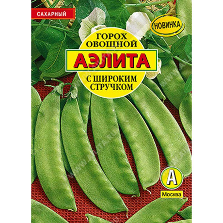 Горох с широким стручком 25г Аэлита Ц