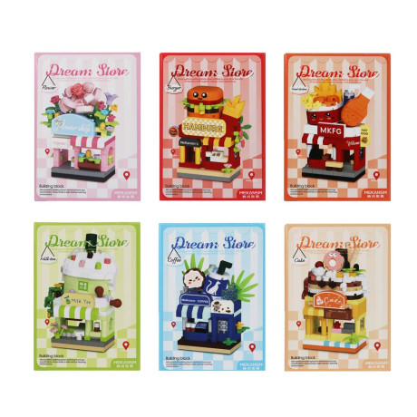 ИГРОЛЕНД Конструктор "Семейный бизнес", 172-207 дет.,8х4,5х11,5 см, ABS, 8 видов