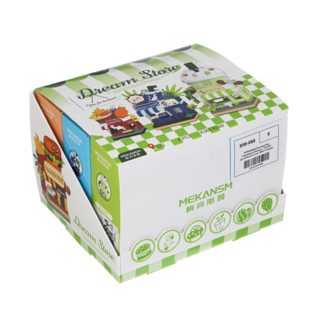 ИГРОЛЕНД Конструктор "Семейный бизнес", 172-207 дет.,8х4,5х11,5 см, ABS, 8 видов