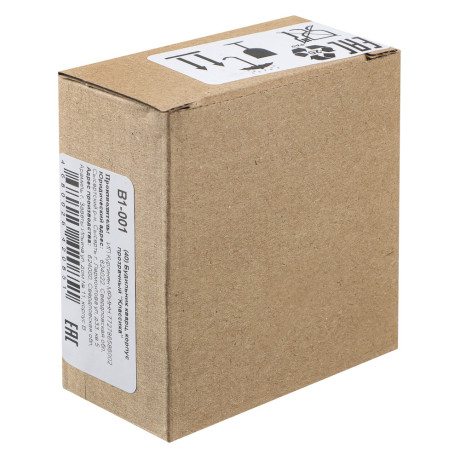 Будильник кварц, корпус прозрачный "Классика", арт.В1-001