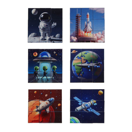 Кубик - головоломка магнитный, 9,3х2,8х17см, ABS, микс