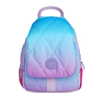 Рюкзак мини 26х21х12см, &quot;Лазурь&quot;, 2 отд., клапан на магните, карман на спинке, нейлон, иск.кожа