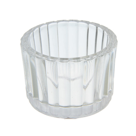 Подсвечник тм LADECOR стеклянный, 5,5x5,5x3,8 см, для чайных свечей