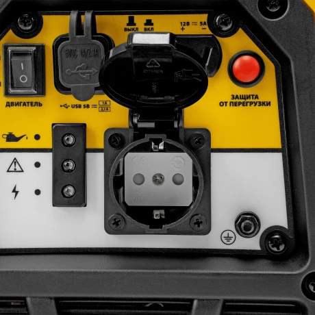 Генератор инверторный GS-1100iS, 1,1 кВт, 230 В, закрытый корпус, ручной старт DENZEL
