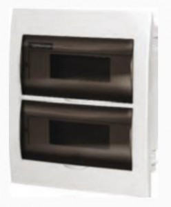 EKF бокс (корпус) пластик ЩРВ-П-4 встраиваемый с дымчатой дверцей IP40 pb40-v-4