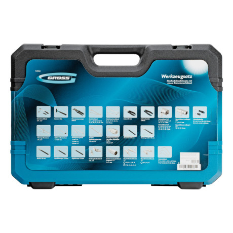 Набор инструментов, 1/4", 1/2", CrV, 120 зубьев, 115 предметов Gross