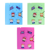 BY Русские Супергерои Тетрадь А5,с кольцевым мех-мом,заменяемый блок 80л,6 съем.фигурок,&quot;Кавай&quot;,3диз