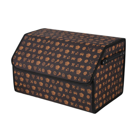 NG Органайзер багажника, 50х30х30 см, экокожа, Premium, коричневый