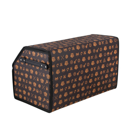 NG Органайзер багажника, 50х30х30 см, экокожа, Premium, коричневый