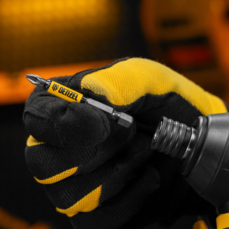 Бита PH2х60, сталь S2, цилиндр., 10 шт. Е 6,3 Denzel