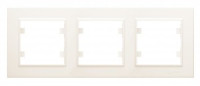 Makel Karea рамка СУ 3 мест. крем (горизонт.) 56010703