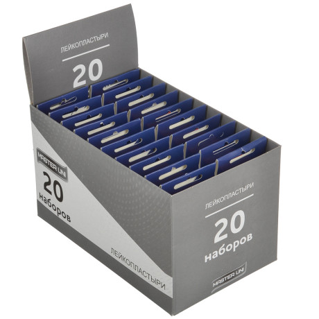 Лейкопластырь бактерицидный Master Uni "Прозрачный" №20