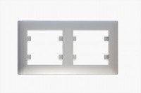 MAKEL Karea Rizz рамка СУ 2 мест. СЕРЕБРЯНЫЙ 88065702