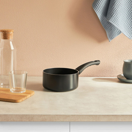 SATOSHI Графит Ковш d16х8см, антипригарное покрытие, индукция