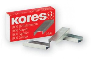 Скобы д/степлера N10  никелированные (2-20 лист.) 1000 шт в упаковке Kores 60914