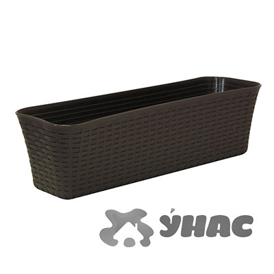 Балконный ящик РОТАНГ 600мм корич М3226 (10)