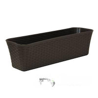 Балконный ящик РОТАНГ 600мм корич М3226 (10)