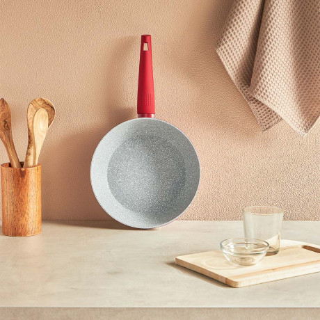 SATOSHI Верден Сотейник литой d=24см, антипригарное покрытие мрамор, индукция