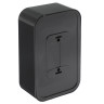 FORZA Розетка двухместная с заземляющим контактом RA 16-238-Ч, 250В, 16А, IP20, 106x65x41 мм, чёрная