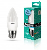 Camelion Свеча E27 12W(1000lm 220°) 4500K 4K матов. 107x38 пластик LED12-C35/845/E27