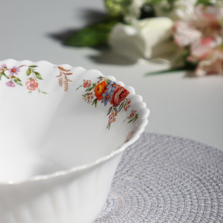 MILLIMI Дарина Салатник опаловое стекло 23см, 18136