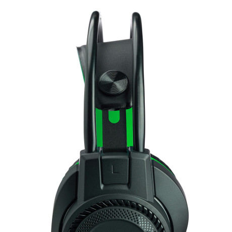 BY Наушники проводные с микрофоном игровые Сabasset 3.5мм 4pin-SPK+MIC 3,2 м, зелёные